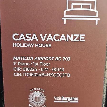 Matilda Airport Bg 4min Aeroporto E 5min Fiera Apartment